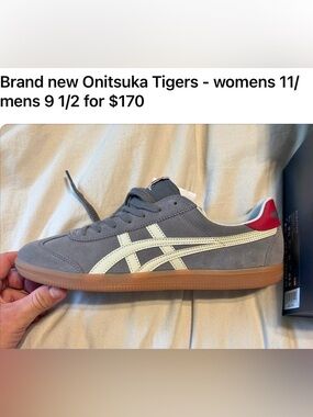 Onitsuka Tiger by Asics Men's Suede Sneaker - Gray/White/Red